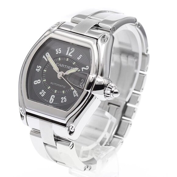 CARTIER Roadster LM W62004V3 Date black Dial Automatic Men's Watch_881819 - Picture 1 of 7